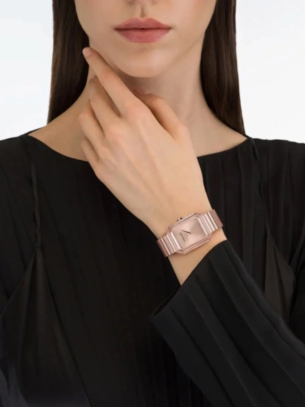 Ferragamo Crystal Watch - Rose Gold 26.5x33.5mm